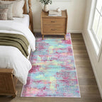 IOHOUZE Abstract Runner Rug 3x7 Ft Washable Runners - Image 8