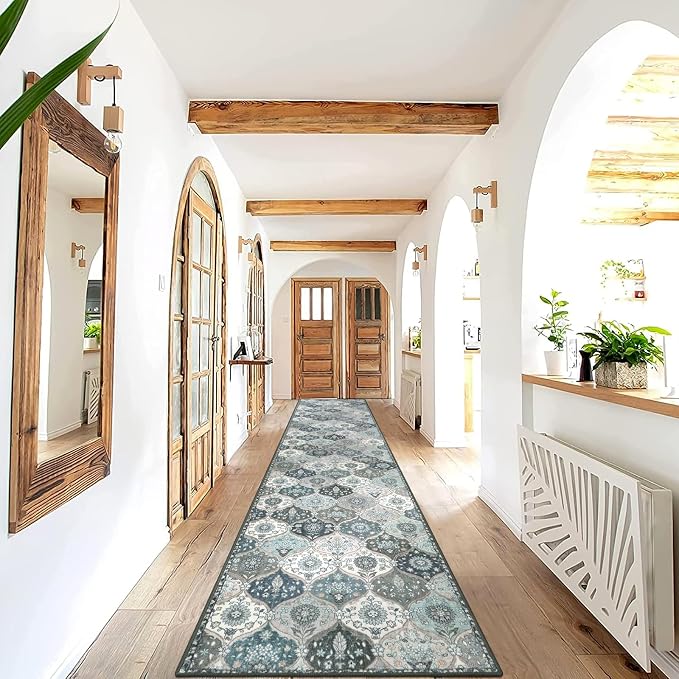 Lahome Moroccan Hallway Runner Rug Non Slip, 2x10 Washable Runner Rugs - Image 6