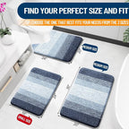 OLANLY Bathroom Rugs Mat 30x20, Extra Soft Absorbent Microfiber Bath Rugs - Image 2