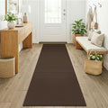 KOZYFLY Woven 2x7 Washable Kitchen Runner Rug, Non Slip Runners by KOZYFLY