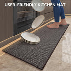 Kitchen Rugs and Mat Non Slip Washable, Super Absorbent Kitchen Mats - Image 3
