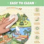 Large Kids Area Rug 6x9 – Interactive North America Map Carpet - Image 4