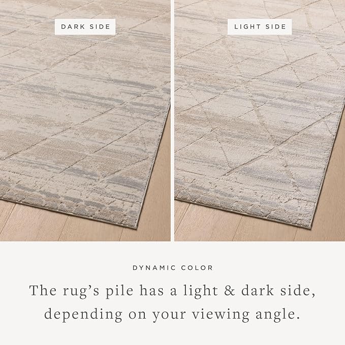 Loloi Amber Lewis Monty Collection MOT-02 Ivory/Natural 6'-7" x 9'-3", .50" - Image 4
