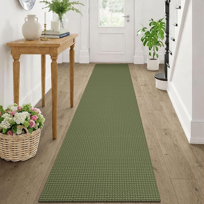 KOZYFLY Runners Rugs for Hallway 2x10, Washable Runner Rug, Woven Non Slip by KOZYFLY
