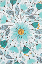 Lahome Floral Indoor Outdoor Rugs, 6x9ft Non Slip Outdoor Patio Rug - Image 7