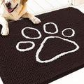 OLANLY Dog Door Mat for Muddy Paws 34x21, Paw Print Design, Absorbs Moisture by OLANLY