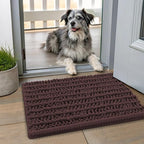Smiry Dog Door Mat for Muddy Paws 24x16, Absorbent Dirt Trapper, Non-Slip by Smiry