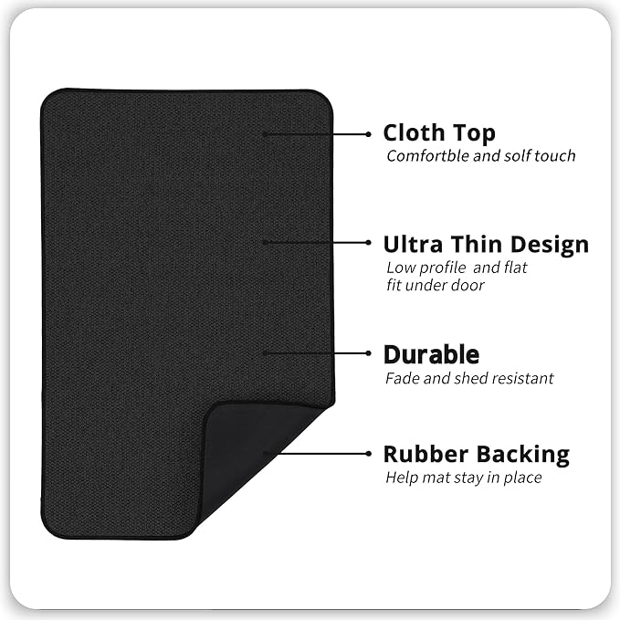 Bosap Bath Mat, Ultra Thin Bathroom Runner Rugs, Large Bath Mats - Image 2