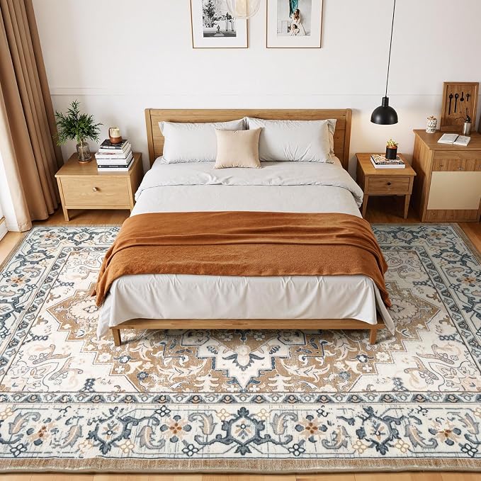 Lessymo Area Rugs 9x12 Living Room- Large Area Rug Machine Washable Area Rug - Image 2