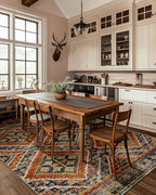 Area Rug 8x10 Rug Machine Washable Non-Slip Low Pile Print Pattern Western Rug - Image 9