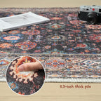 Rugcomf Runner Rug for Hallways Kitchen Rug Non Slip 2'6''x8' Washable Rugs - Image 4