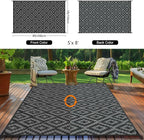 Outdoor Patio Plastic Straw Rug - Image 3
