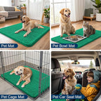 Smiry Dog Door Mat for Muddy Paws 36x24, Absorbent Dirt Trapper, Non-Slip - Image 6