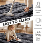 8x10 Ft Extra Large Shag Rugs for Living Room, Tie Dyed Ultra Soft Fluffy Furry - Image 7