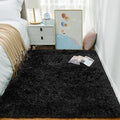 Ophanie 3x5 Black Rugs for College Dorm, Bedroom Small Area Rug, Non-Slip by Ophanie