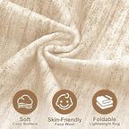 Nakagishi 8X10 Area Rugs Living Room: Washable Large Vintage Rug Neutral - Image 3