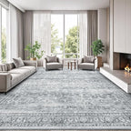 Lofus 9x12 Area Rug for Living Room, Soft Neutral Carpets for Bedroom Dining by Lofus