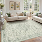 Rugxara 5X7 Washable Area Rug for Living Room, Vintage Large Boho Rugs for by Rugxara