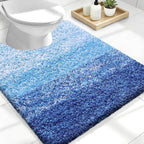 OLANLY Luxury Toilet Rugs U-Shaped 24x20, Extra Soft and Absorbent Microfiber by OLANLY