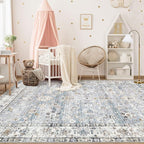 XLUEZ Area Rug 6x9 Living Room Rug, Machine Washable Vintage Distressed Boho - Image 3