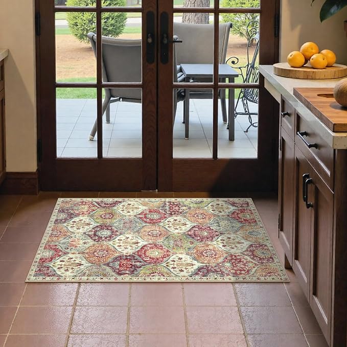 Lahome Washable Entryway Rug, 2x4 Kitchen Rugs - Image 4