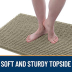 OLANLY Dog Door Mat for Muddy Paws 24x16, Ultra Absorbent Chenille Mud Doormat - Image 3