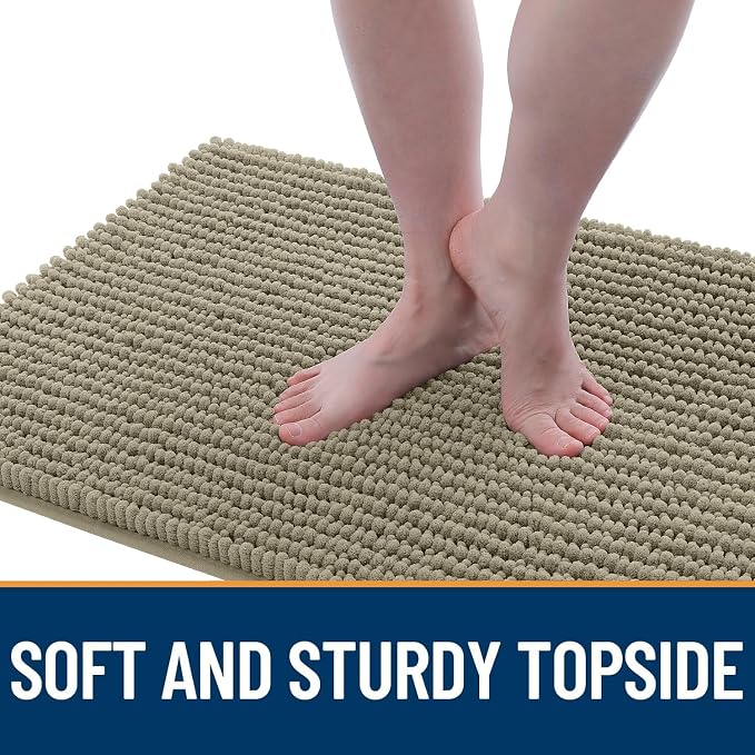 OLANLY Dog Door Mat for Muddy Paws 24x16, Ultra Absorbent Chenille Mud Doormat - Image 3