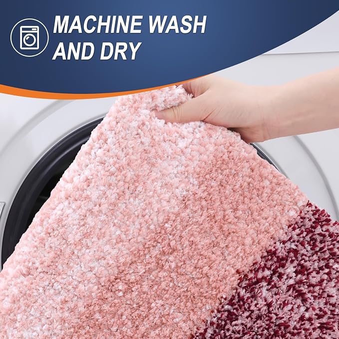 OLANLY Bathroom Rugs Mat 34x21, Extra Soft Absorbent Microfiber Bath Rugs - Image 6