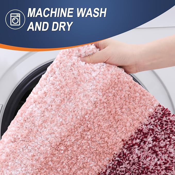OLANLY Large Bathroom Rugs Mat 54x24, Extra Soft Absorbent Microfiber Bath Rugs - Image 5