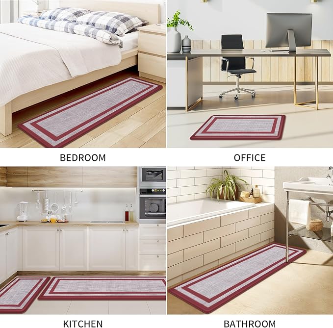 Mattitude Kitchen Mats Set of 2 Cushioned Rugs Anti-Fatigue Mats - Image 7