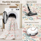 Rugxara 2x10 Floral Runner Rug, Washable Runners - Image 5