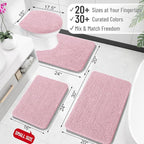 OLANLY Bathroom Rugs 36x24, Extra Soft Absorbent Chenille Bath Rugs, Rubber - Image 2