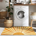 Lahome Washable Sun Boho Runner Rug: 2'x4' Non-Slip Distressed Sun Print - Image 3