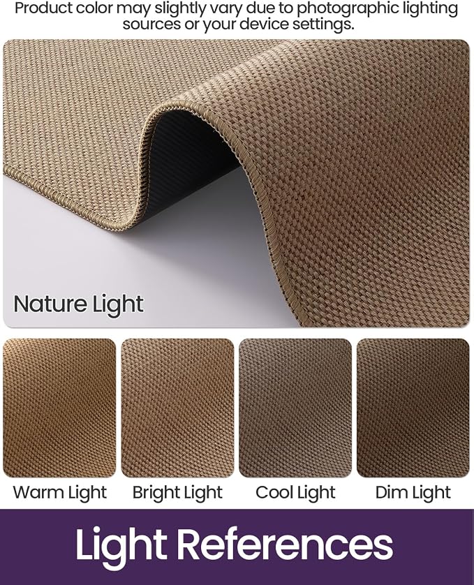 DEXI Hallway Runner Rug 2'4"x8', Non Slip Rubber Backed Runners Carpet - Image 3