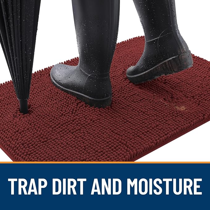 OLANLY Dog Door Mat for Muddy Paws 50x30, Absorbs Moisture and Dirt, Absorbent - Image 2