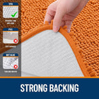 OLANLY Large Bathroom Rugs 47x32, Extra Soft Absorbent Chenille Bath Rugs - Image 6