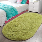 LOCHAS Bedroom Rug 2.6' x 5.3', Soft Oval Throw Rugs Carpet by LOCHAS