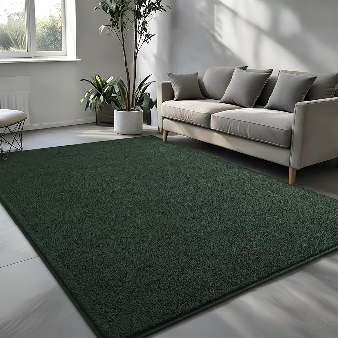 Pettop 4x6 ft Dark Green Area Rugs - Image 2