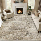 10x12 Area Rugs Washable Living Room Rug-No Slip Soft Carpets Modern Abstract - Image 2