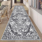 HEBE Hallway Runner Rug 2'8''x8' Washable Vintage Distressed Area Rugs Non Slip by HEBE