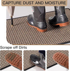 YDKGL Door Mat 31x47, Dirt Resistant and Absorbent, Non-Slip Rubber Backing - Image 3