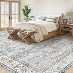 XLUEZ Area Rug 10x14 Living Room Rugs, Machine Washable Vintage Distressed Boho - Image 3