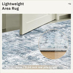 Soalmost Abstract Rug 8x10 Large Living Room Rugs Neutral Modern Washable Area - Image 7
