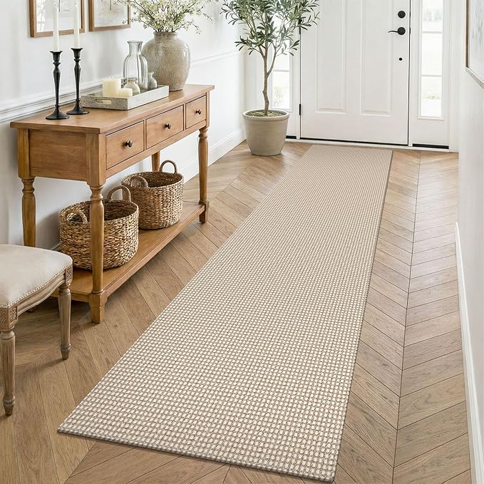 KOZYFLY Runners for Hallways 2x8 ft Washable Kitchen Runner Non Slip Rubber by KOZYFLY