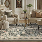 DCX Washable 3x5 Snake Rug, Soft Low Pile Carpet, Kid & Pet Friendly - Image 2