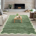 GarveeHome Scalloped Washable Rugs 8x10 Area Rugs by GarveeHome