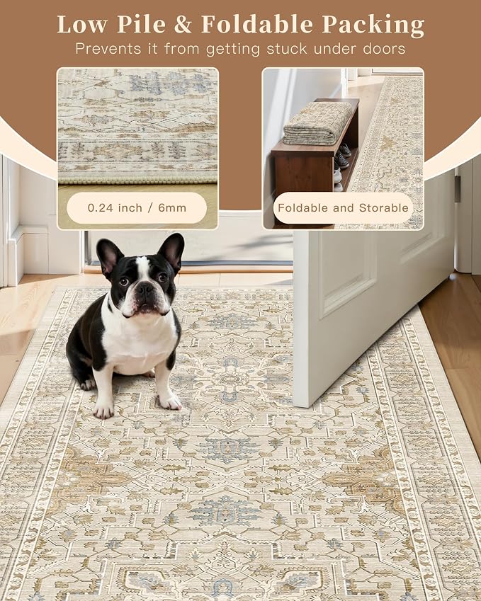 Madane Washable Entry Rug 3x4, Area Rugs - Image 6