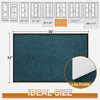 Mibao Front Door Mat Indoor Entrance, Dirt Trapper Welcome Mat - Image 2