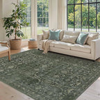 Rugxara 5x7 Area Rugs for Living Room Bedroom, Washable Rug, Non Slip & Low - Image 3