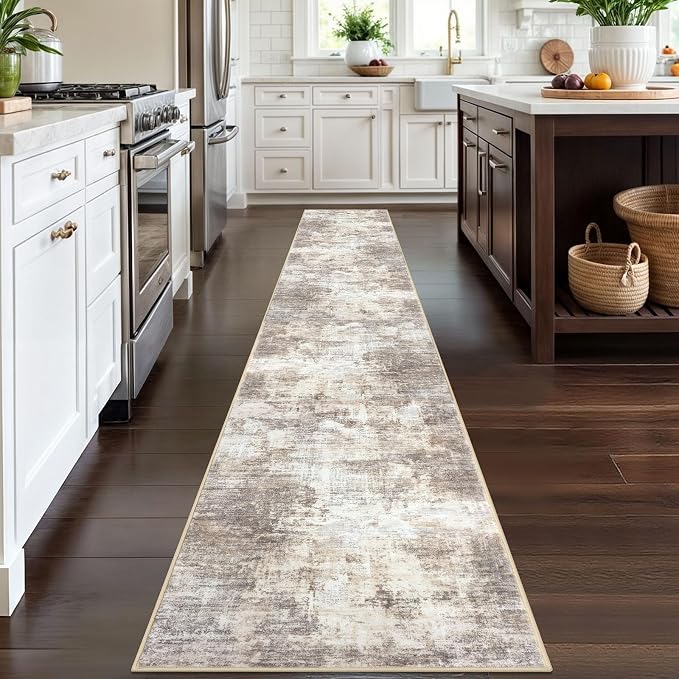 IOHOUZE Abstract Runner Rug 2x12 Ft Washable Runners - Image 3